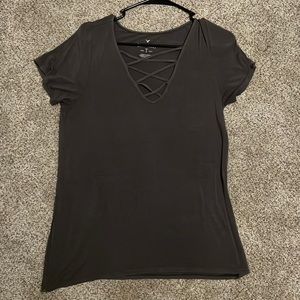 TWO American Eagle soft sexy womens tees, size medium.
